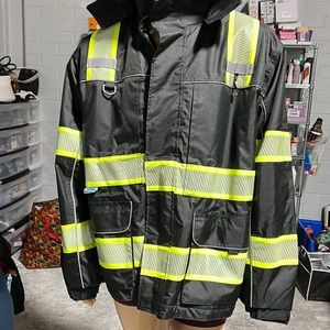 NWT Pyramex RPB3511XL Type O Class 1 Reflective Safety Parka - HI-VIS WORK WEAR